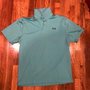 NWOT Under Armour Large Teal Golf Polo